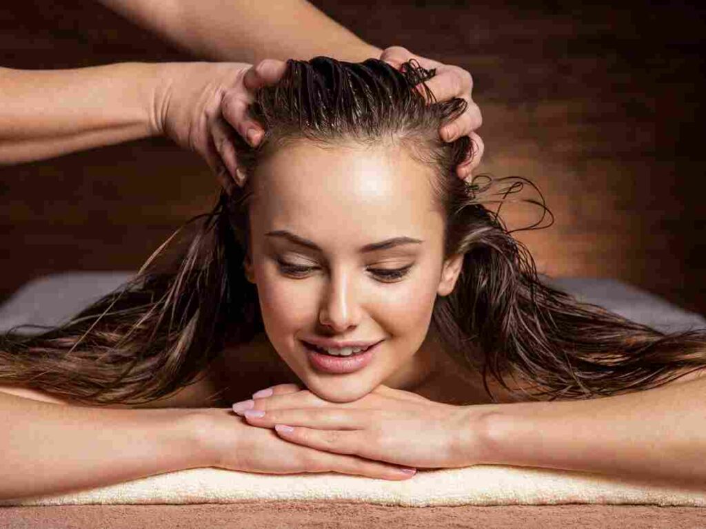 masseur doing massage head hair woman spa salon 11zon